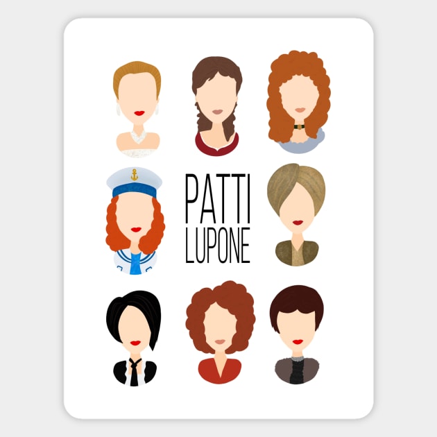 Patti LuPone Iconic Roles Magnet by byebyesally